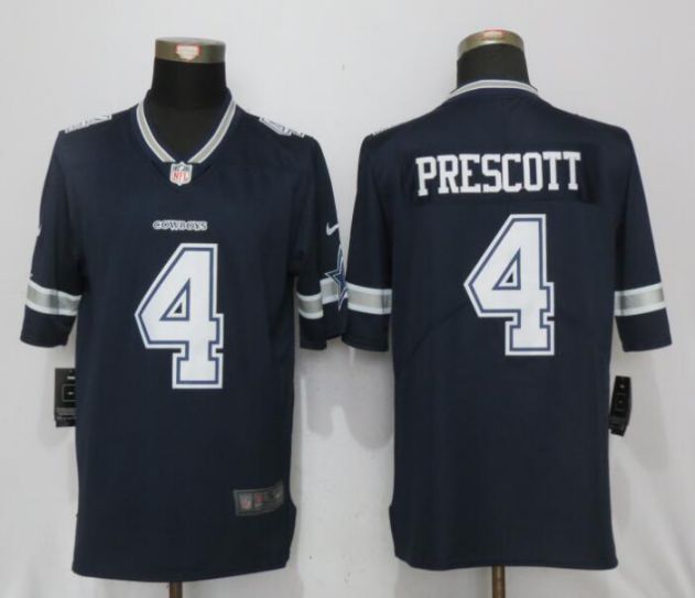 2017 NFL Nike Dallas cowboys #4 Prescott Blue 2017 Vapor Untouchable Limited Player->->NFL Jersey
